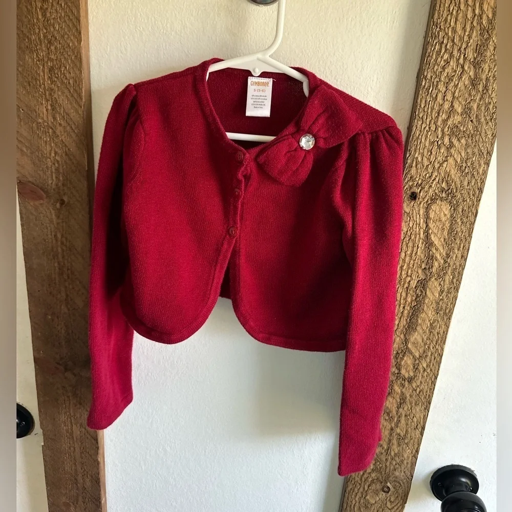 Gymboree red cardigan